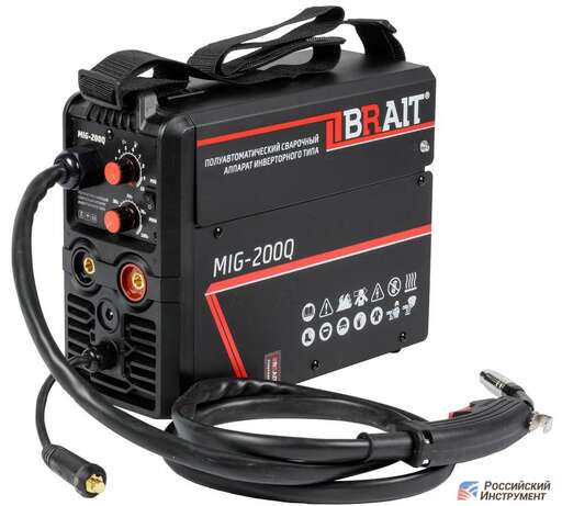 Изображение для Сварочный полуавтомат Brait MIG-200Q (встроенная горелка, MMA/MIG-MAG)