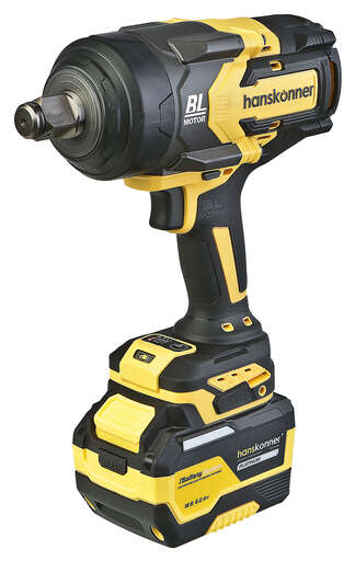 Изображение для HCD201300BLC Гайковерт удар б/щ Hanskonner PLATINUM,18В,1BatterySystem, 1300Нм, 3/4"ampquot,акк 6Ач+ЗУ
