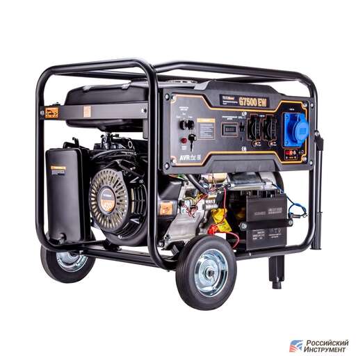 Изображение для Бензиновый генератор Foxweld EXPERT G7500 EW (6.5 кВт, электростартер)