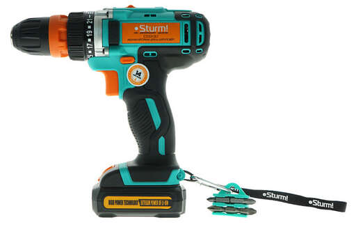 Изображение для Аккумуляторный шуруповерт Sturm! CD3212L