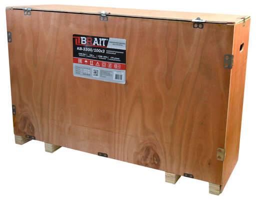 Изображение для Компрессор воздушный Brait KB-3300/100Х3 с контроллером (3,3 кВт)