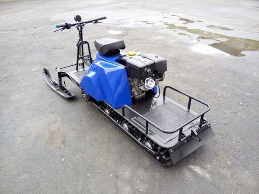 Изображение для Мотобуксировщик с лыжным модулем  ЛИДЕР-3-4Т-15АП LONG SPORT (LIFAN 190FD-S, электростартер, освещение, реверс, 4 тележки)