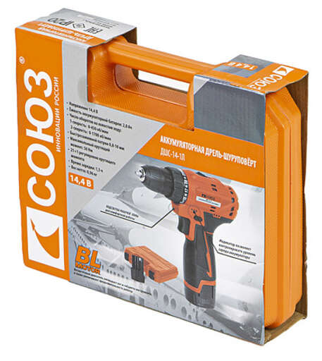 Изображение для Аккумуляторный шуруповерт СОЮЗ ДШС-14-1Л