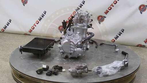 Изображение для Двигатель 4т. 250 см3 170MМ-2 ZONGSHEN (жидкостное охлаждение, радиатор) + РАДИАТОР 41399