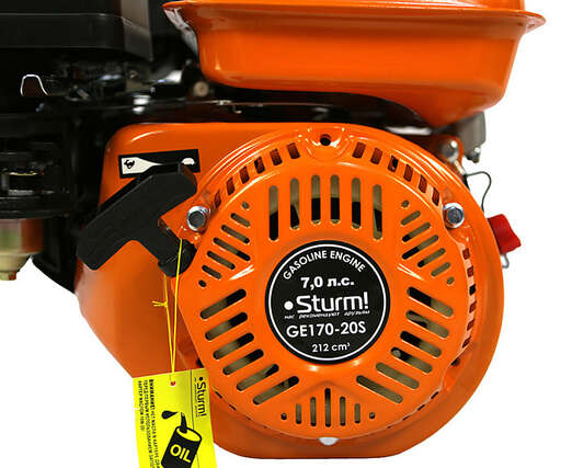 Изображение для Двигатели для бензо-техники Sturm! GE170-20S (7 лс,20 мм)