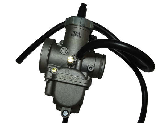 Изображение для Двигатель четырехтактный, 190 см3+РАДИАТ ZS190E(ZS1P62YML-2), масляное охлаждение, МКПП5,все вверх,эл+кикстартер, нижний электростартер для питбайков