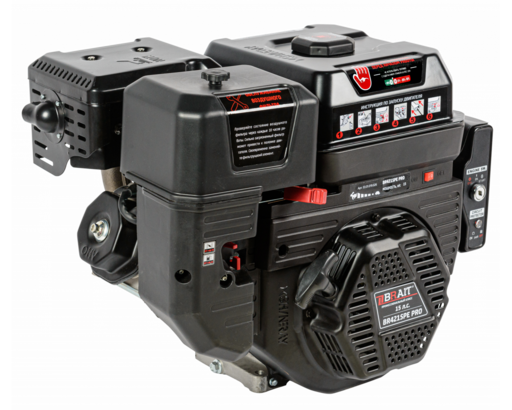 Изображение для Двигатель бензиновый Brait BR421SPE18A PRO SHINERAY (15 лс, электростартер, катушка 18А, 25 мм)