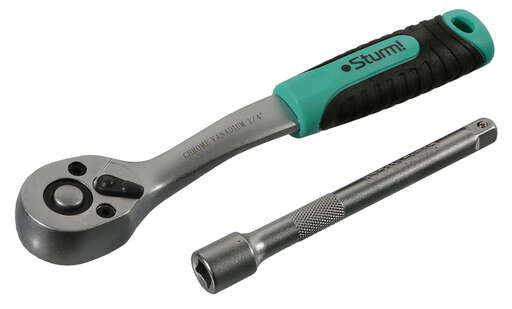 Изображение для Набор головок торцевых с аксессуарами, 12 пр., 1/4" Sturm!