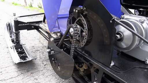 Изображение для Мотобуксировщик компактный Лидер-Дельта-3 с лыжным модулем (Lifan 8 лс, фара, реверс)