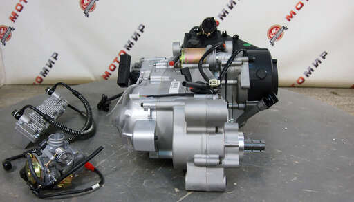 Изображение для Двигатель Dingo150 (STELS Капитан) 4х такт.150 см3 157QMJ (GY6-150) моноблок с редуктором в сборе.