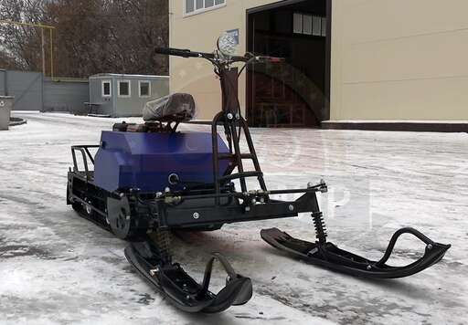 Изображение для Мотобуксировщик компактный ЛИДЕР-СИГМА-2Е, 10 л.с, с РЫЧАЖНЫМ лыж. модул. с электростарт, TAV2-40