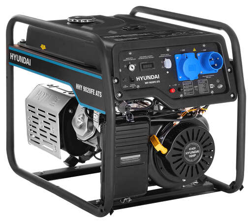Изображение для Бензиновый генератор HYUNDAI HHY 9020FE ATS с автозапуском (6.5 лс, электростартер, автозапуск)