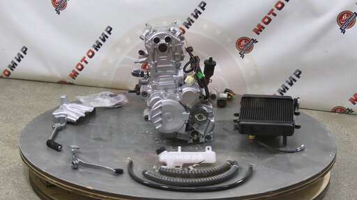 Изображение для Двигатель 4т. 250 см3 170MМ-2 ZONGSHEN (жидкостное охлаждение, радиатор) + РАДИАТОР 41399