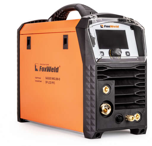 Изображение для Сварочный полуавтомат Foxweld SAGGIO MIG 200-S DP LCD PFC (трехфазный, MMA/MIG-MAG/TIG LIFT)