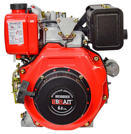 Изображение для Двигатель дизельный Brait BR300DEG  (6 лс, электростартер, шлицы 25 мм)