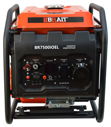 Изображение для Генератор бензиновый инверторный Brait BR7500IE (5.5 кВт, электростартер)