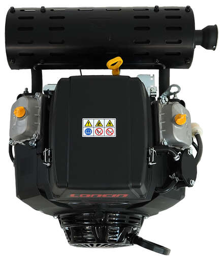 Изображение для Двигатель Loncin LC2V80FD (H type) V-образн,764 см куб, D25 мм, 20А ручной и электрический запуск (тросовое управление, см. описание)