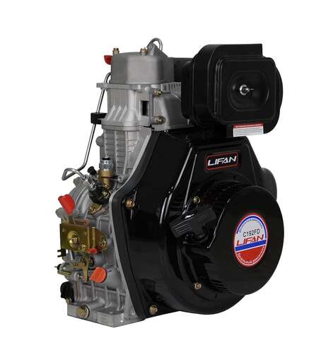 Изображение для Двигатель дизельный Lifan С192FD (15 лс, конусный вал, электростартер, катушка освещения 6А)