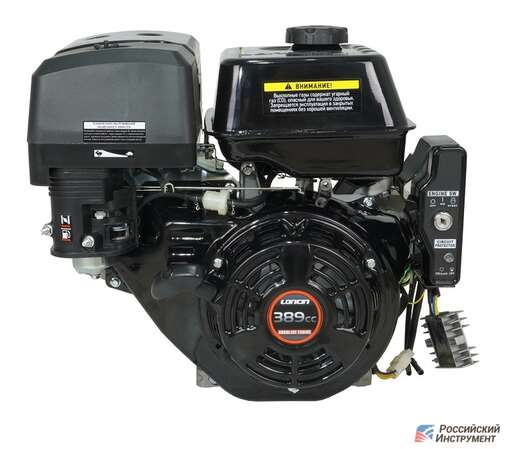 Изображение для Двигатель Loncin G390FD 5А (13 лс, ∅ 25 мм, электростартер, катушка освещения 5А)