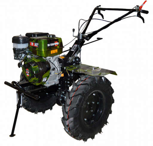 Изображение для Мотоблок  бензиновый Brait BR-135GFHPRO (18.5 лс, 3 вперед/1 назад, колеса 6х12, пониженная скорость)