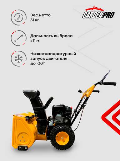 Изображение для Снегоуборщик GаrdenPro KCM22В LONCIN H200 (6.5 лс)