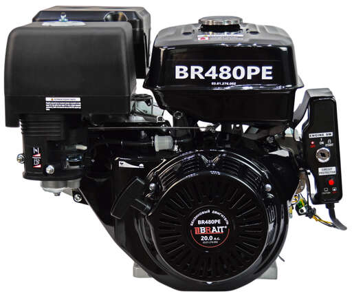 Изображение для Двигатель бензиновый  Brait BR480PE (20лс, электрический старт) 