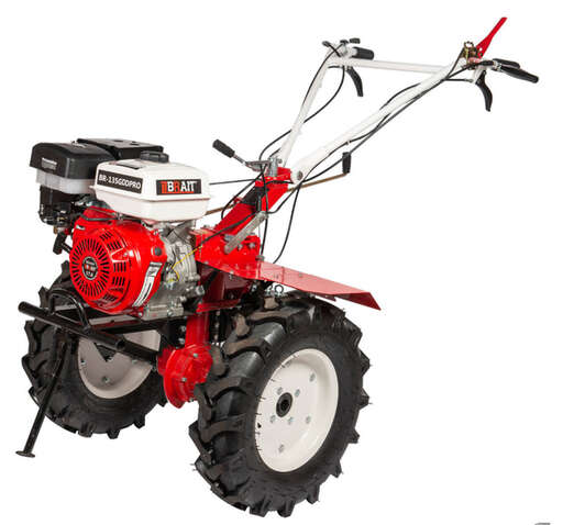 Изображение для Мотоблок  бензиновый Brait BR-135GDDPRO ( 15 лс, дифференциал, 3 вперед/1 назад, понижайка)