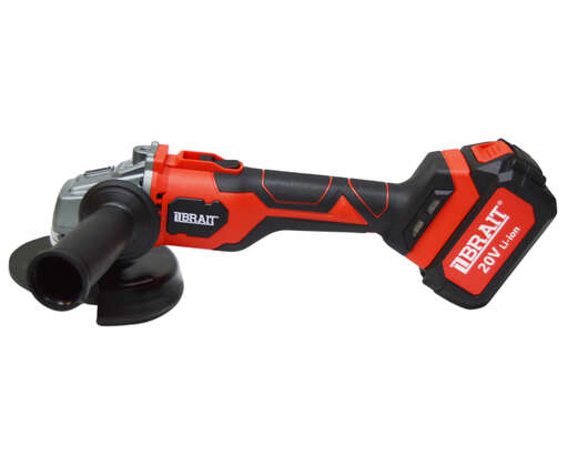 Изображение для МШУ аккумуляторная Brait BCAG20/125-4PUBL PRO (Li-ion,20В,емкость аккум. 4.0Ач, З/У 2.4А, 2500-11500об/мин,плав.пуск) 