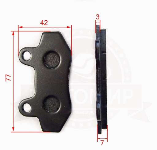 Изображение для Колодки тормозные дисковые зад. FIREGUARD TRAIL 250 (НАБОР)