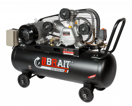 Изображение для Компрессор воздушный BRAIT KMR-3000/100 (ременной, 380В, 3кВт) 