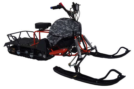 Изображение для Мотобуксировщик компактный ЛИДЕР-СИГМА-4 (гусеница 500х2828, двигатель динго 180 см3, электростартер, фара, чека, аккумулятор, фаркоп, чехол)