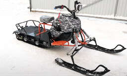 Изображение для Мотобуксировщик компактный ЛИДЕР-СИГМА-4 (гусеница 500х2828, двигатель динго 180 см3, электростартер, фара, чека, аккумулятор, фаркоп, чехол)