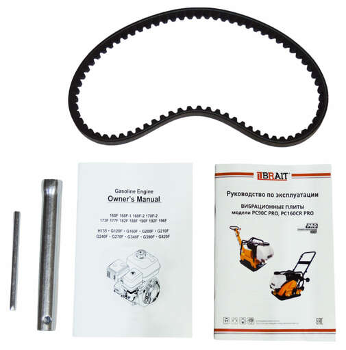 Изображение для Виброплита бензиновая Brait PC160CR PRO PRO (Реверсивная, глубина уплотнения 500мм,производительность 570м2/ч, скорость 15м/мин, частота 67 Гц,)