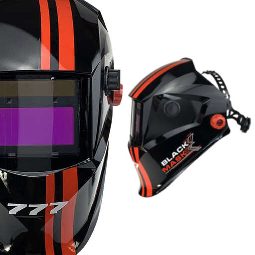 Изображение для Маска сварщика хамелеон BLACK MASK c АСФ 777 51ST777SS (с наклейками)