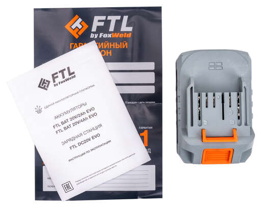 Изображение для Сменный Li-Ion АКБ FTL BAT 20V/4Ah EVO