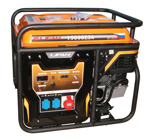 Изображение для Генератор бензиновый Lifan 15000E3А + АВР (15 кВт, электростартер, автозапуск)