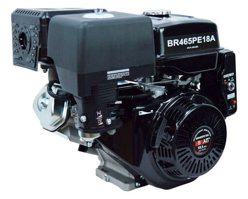 Изображение для Двигатель бензиновый Brait  BR465PE18A (18.5 лс, электростартер, катушка 18А, 25 мм)