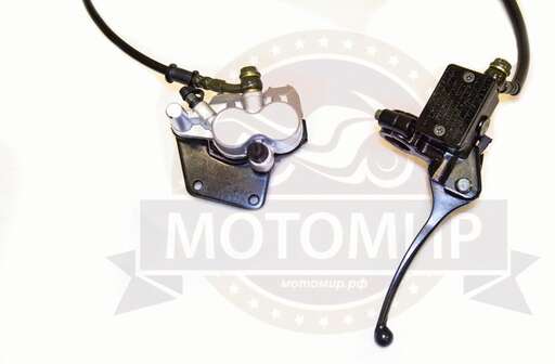 Изображение для Гидравлика передняя в сборе X-MOTOS (L-1100mm, 2 поршня) посад.43мм, склад.ручка  (НАБОР)