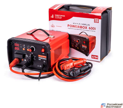 Изображение для Пуско-зарядное устройство Foxweld KVAZARRUS PowerBox 600I (таймер, пластиковый кейс)