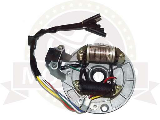 Изображение для Зажигание Альфа "Zodiak" 70, TTR125 голое (без маховика) 2 катушки, 5 провод, без стартера (1803110)