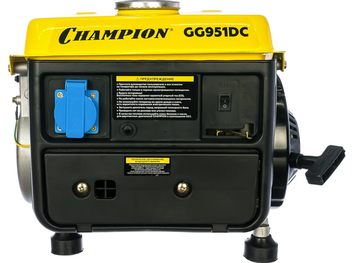 Изображение для Генератор бензиновый CHAMPION GG951DC (0.72 кВт)