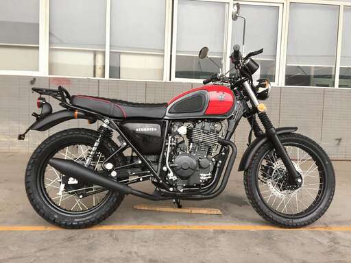 Изображение для Мотоцикл COMBAT SCRAMBLER 400 (серый-красный-черный) с ПТС