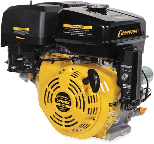 Изображение для Двигатель с горизонтальным валом CHAMPION G390HKE (13 лс, электростартер)