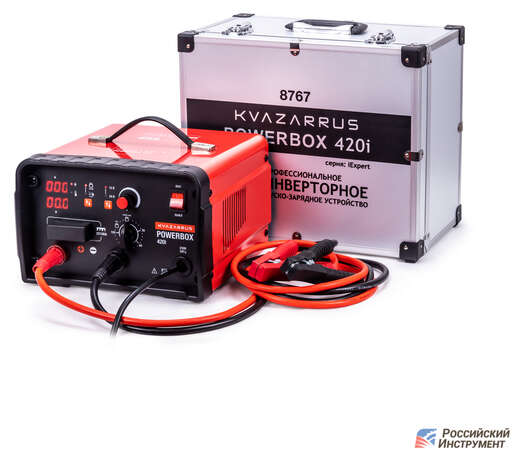 Изображение для Пуско-зарядное устройство Foxweld KVAZARRUS PowerBox 420I (таймер, алюминиевый кейс)