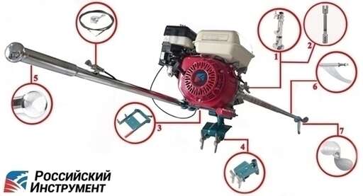 Изображение для Мотовесло РосИнст MAC I (6.5 лс, электростартер, Lifan 168F-2D)