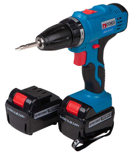 Изображение для Аккумуляторный шуруповерт СОЮЗ ДШС-3314Л