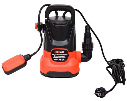 Изображение для Насос дренажный погружной Brait ND-750C (0.75 кВт, чистая вода)