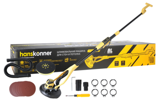 Изображение для Машина для шлифовки стен Hanskonner HDWS6080BL (0.8 кВт)