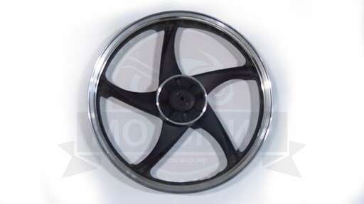 Изображение для Обод 17" задний литой, барабан. тормоз 1,6-17  Альфа, RUBIKON черный (5 С-луч) (НАБОР)