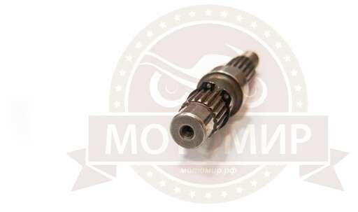 Изображение для Вал редуктора (М16*125мм*1.5мм) 19шлиц/19шлиц GY6-50/80 ВЕДОМЫЙ , 1 амортизатор.(НАБОР)